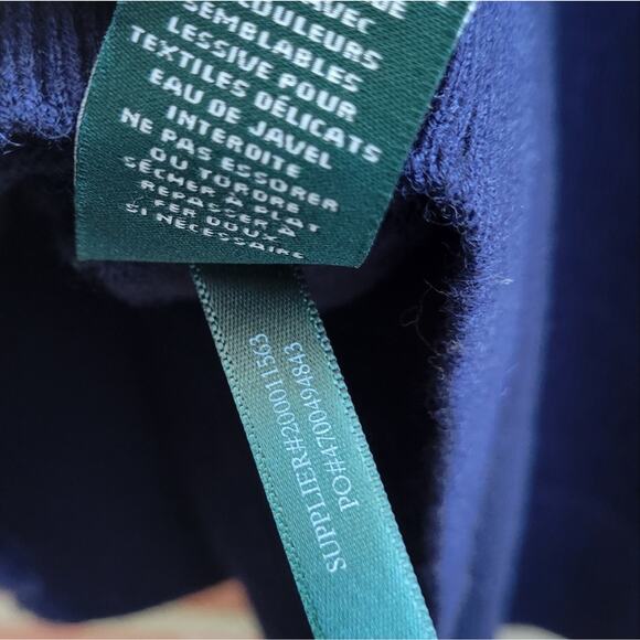 Lauren Ralph Lauren Cashmere Wool Blend Double Breasted Cardigan Sweater Small - Picture 5 of 6